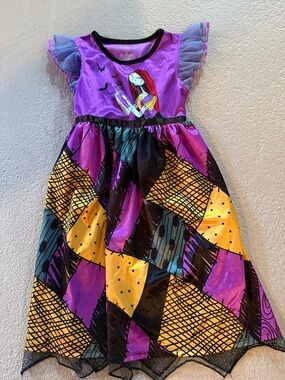 Disney Purple, Yellow & Black Patchwork Sally Dress Costume
